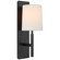 Sconces Single Candle by Visual Comfort Signature ( 268 | BBL 2172BZ-L Clarion ) 