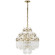 Mid. Chandeliers Glass Up by Visual Comfort Signature ( 268 | SK 5424HAB-CA Adele ) 