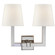 Sconces Double Candle by Visual Comfort Signature ( 268 | SL 2820PN-L Square Tube ) 