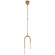 Mini Pendants Rod by Visual Comfort Signature ( 268 | KW 5590AB-SG Rousseau ) 