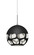 Multi-Systems Line Voltage Pendants by Besa ( 74 | 1JT-ROCKYBK-LED-SN Rocky ) 