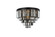 Flush Mounts Drum Shade by Elegant Lighting ( 173 | 1201F32MB-SS/RC Sydney ) 