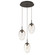 Mini Pendants 3 Light Cluster by Hammerton Studio ( 404 | CHB0067-03-FB-GA-C01-L3 Meteo ) 