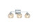 Bathroom Fixtures Three Lights by Golden ( 62 | 3094-BA3 CH-RIB Elliott ) 
