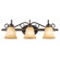 Bathroom Fixtures Three Lights by Golden ( 62 | 4074-3 RBZ Belle Meade ) 