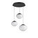 Mid. Chandeliers Multi-Port/Cascade by ET2 ( 86 | E11523-113BK Nimbus ) 