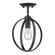 Semi-Flush Mts. Cage by Golden ( 62 | 3167-1SF BLK Colson ) 