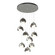 Pendants Multi-port/Cascade by Hubbardton Forge ( 39 | 131105-SKT-STND-85-07-GG0711 Brooklyn ) 