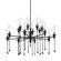 Large Chandeliers Glass Shade by Hudson Valley ( 70 | 4142-BI Chisel ) 
