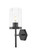 Sconces Single Glass by Innovations ( 405 | 463-1W-BK-G463-8CL Downtown Urban ) 
