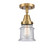 Flush Mounts Glass Down by Innovations ( 405 | 447-1C-BB-G184S-LED Caden ) 