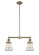 Mid. Chandeliers Glass Down by Innovations ( 405 | 209-AB-G192 Franklin Restoration ) 