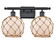 Bathroom Fixtures Two Lights by Innovations ( 405 | 516-2W-BK-G121-8RB Ballston ) 