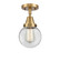 Flush Mounts Glass Down by Innovations ( 405 | 447-1C-BB-G202-6-LED Caden ) 