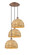 Mini Chandeliers Multi-Port/Cascade by Innovations ( 405 | 113B-3P-AC-RBD-12-NAT Ballston ) 