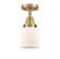 Semi-Flush Mts. Glass Down by Innovations ( 405 | 447-1C-BB-G51-LED Caden ) 