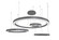 Large Chandeliers Ring/Halo by Avenue Lighting ( 192 | HF4444-BK Aria ) 