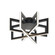 Flush Mounts Cage Style by AFX Lighting ( 162 | CSSC13L30D1BK Cass ) 