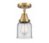 Semi-Flush Mts. Glass Down by Innovations ( 405 | 447-1C-BB-G52-LED Caden ) 