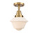 Semi-Flush Mts. Glass Down by Innovations ( 405 | 447-1C-BB-G531-LED Caden ) 