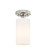 Semi-Flush Mts. Glass Down by Innovations ( 405 | 434-1F-PN-G434-7WH Downtown Urban ) 