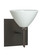 Sconces Single Glass by Besa ( 74 | 1SW-1743KR-BR-SQ Domi ) 