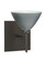Sconces Single Glass by Besa ( 74 | 1SW-1743TN-BR-SQ Domi ) 