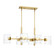 Linear/Island 4 Light + by Designers Fountain ( 43 | D284C-IS-BG Aries ) 