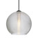 Mini Pendants Glass Down by Besa ( 74 | 1XC-461500-LED-BK Besa Kristall 6 Pendant ) 