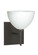 Sconces Single Glass by Besa ( 74 | 1SW-467907-BR-SQ Brella ) 