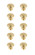 Specialty Items Cabinet Hardware by Elegant Lighting ( 173 | KB2006-GD-10PK Minu ) 