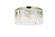 Flush Mounts Drum Shade by Elegant Lighting ( 173 | 1208F31PN/RC Sydney ) 