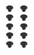 Specialty Items Cabinet Hardware by Elegant Lighting ( 173 | KB2010-MB-10PK Corio ) 