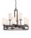 Mid. Chandeliers Glass Up by Designers Fountain ( 43 | 83889-FBZ Del Ray ) 