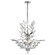 Mid. Chandeliers Glass Up by CWI Lighting ( 401 | 5206P28C Ivy ) 