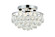Semi-Flush Mts. Empire/Basket by Elegant Lighting ( 173 | LD9805F14C(872) Clara ) 