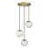 Mini Chandeliers Multi-Port/Cascade by Designers Fountain ( 43 | D354M-3CHA-BG Neva ) 