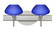 Bathroom Fixtures Two Lights by Besa ( 74 | 2SW-541087-SN Peri ) 