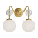 Bathroom Fixtures Two Lights by Alora ( 452 | VL415315BGOP Celia ) 
