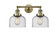 Bathroom Fixtures Two Lights by Innovations ( 405 | 208-AB-G74-LED Franklin Restoration ) 