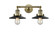 Bathroom Fixtures Two Lights by Innovations ( 405 | 208-AB-M6-LED Franklin Restoration ) 