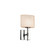 Sconces Single Glass by Justice Designs ( 102 | FSN-8417-30-OPAL-CROM Fusion ) 