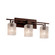 Bathroom Fixtures Three Lights by Justice Designs ( 102 | FSN-8703-15-SEED-DBRZ Fusion ) 