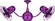Fans Damp Location by Matthews Fan Company ( 101 | VB-LTPURPLE-MTL Vent-Bettina ) 