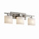 Bathroom Fixtures Three Lights by Justice Designs ( 102 | FSN-8703-30-OPAL-NCKL Fusion ) 