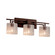 Bathroom Fixtures Three Lights by Justice Designs ( 102 | FSN-8703-30-SEED-DBRZ Fusion ) 