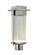 Exterior Post/Pier Head by Justice Designs ( 102 | FSN-7542W-RAIN-NCKL Fusion ) 