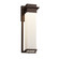Exterior Wall Mount by Justice Designs ( 102 | FSN-7544W-OPAL-DBRZ Fusion ) 