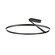 Semi-Flush Mts. Ring Shade/Halo by Kuzco Lighting ( 347 | SF27731-BK-3WCCT-UNV Roda ) 