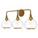 Bathroom Fixtures Three Lights by Alora ( 452 | VL524326AGCL Hazel ) 